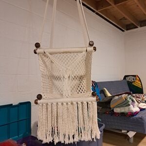 Handcrafted Cream Macramé Wall Hanging